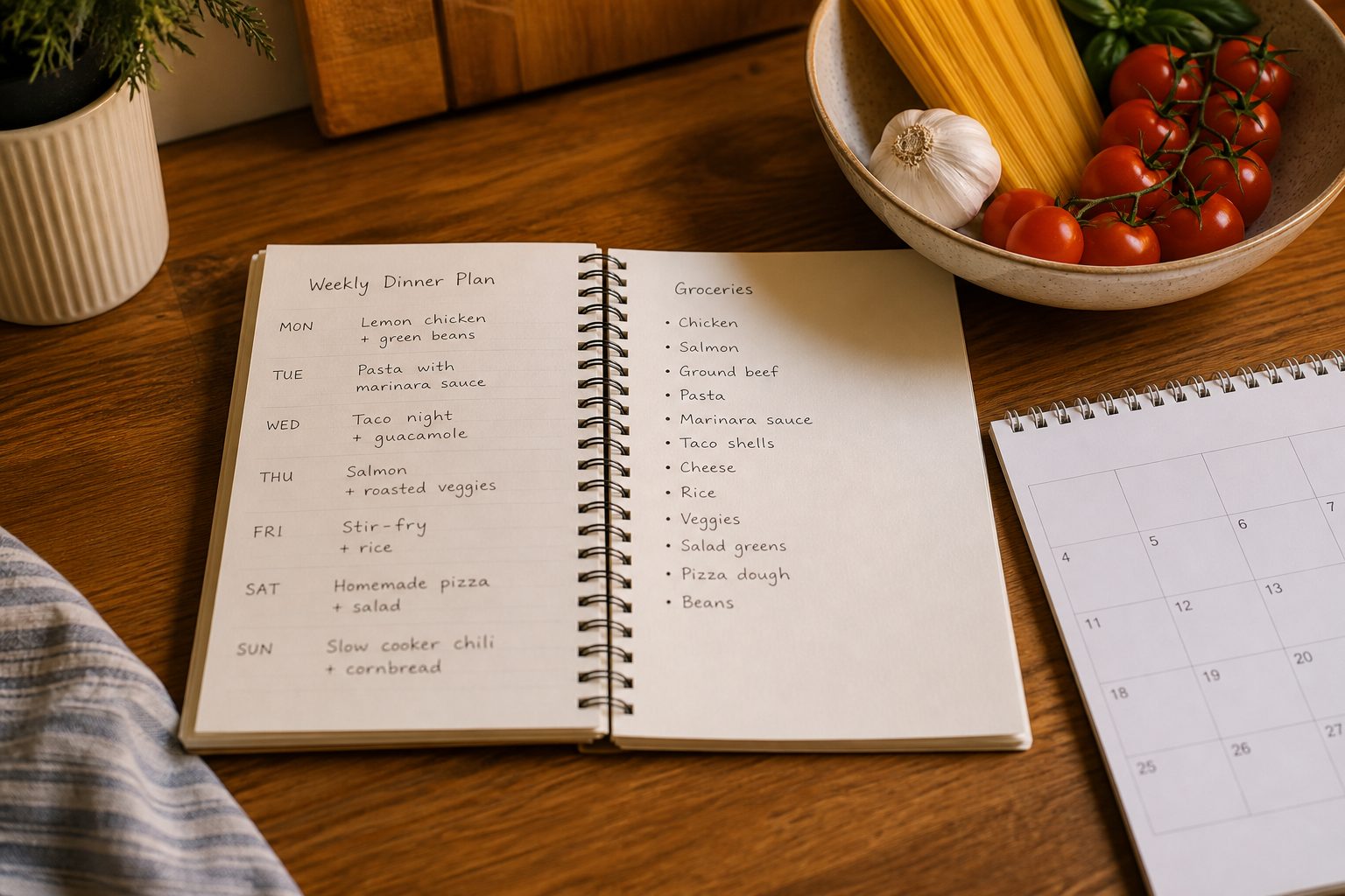 Sunday Reset Example Anchored to One Bulk Vegetable Roast
