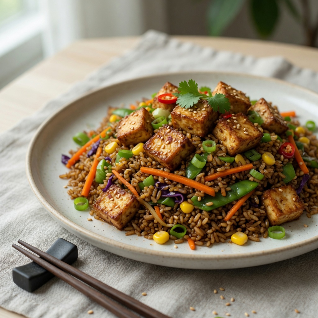 Asian Tofu Fried Rice