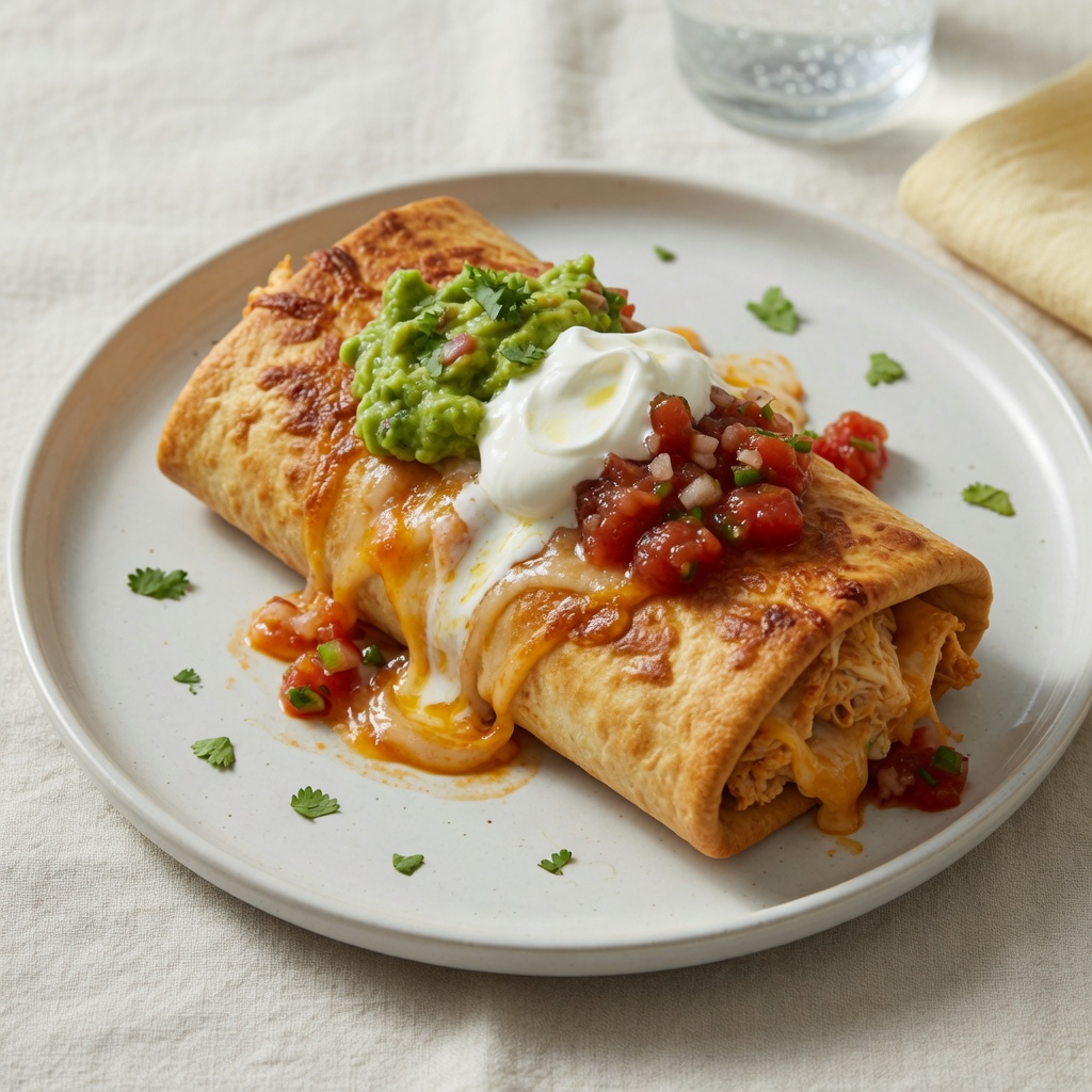 Baked Chicken Chimichanga