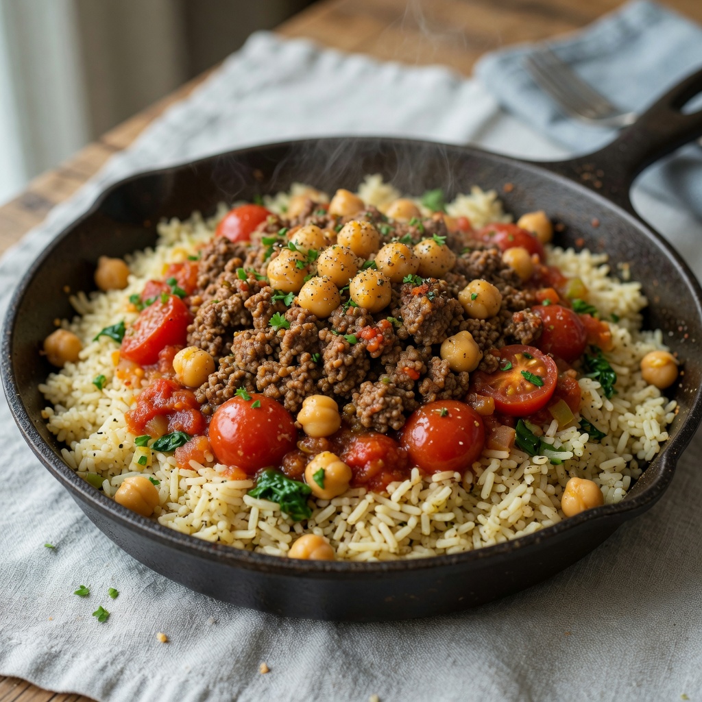 Beef and Rice Skillet