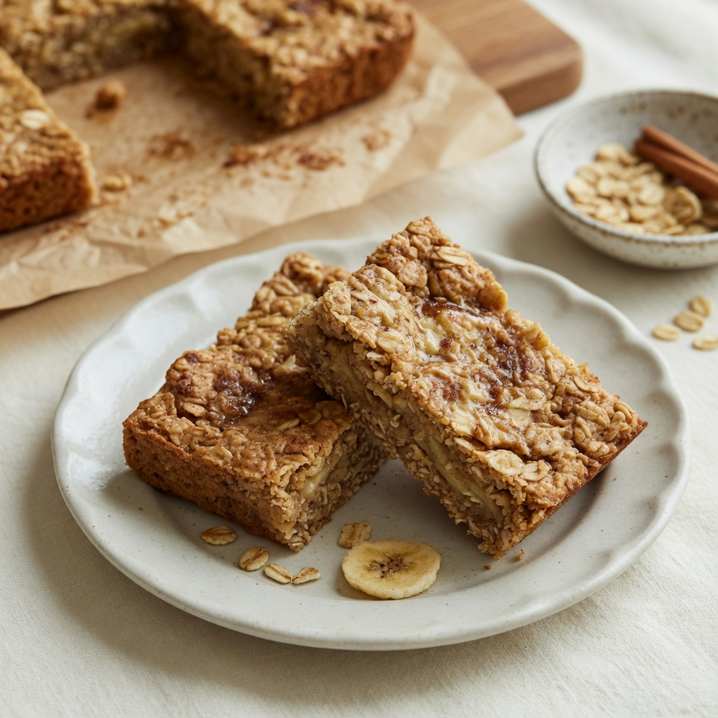 Brown Butter Banana Oat Bars