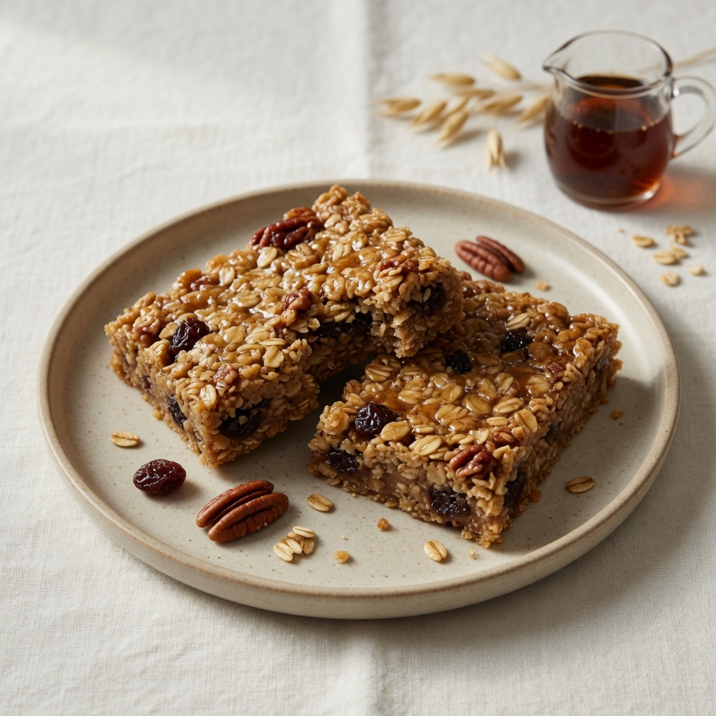 Chewy Maple Oatmeal Bars