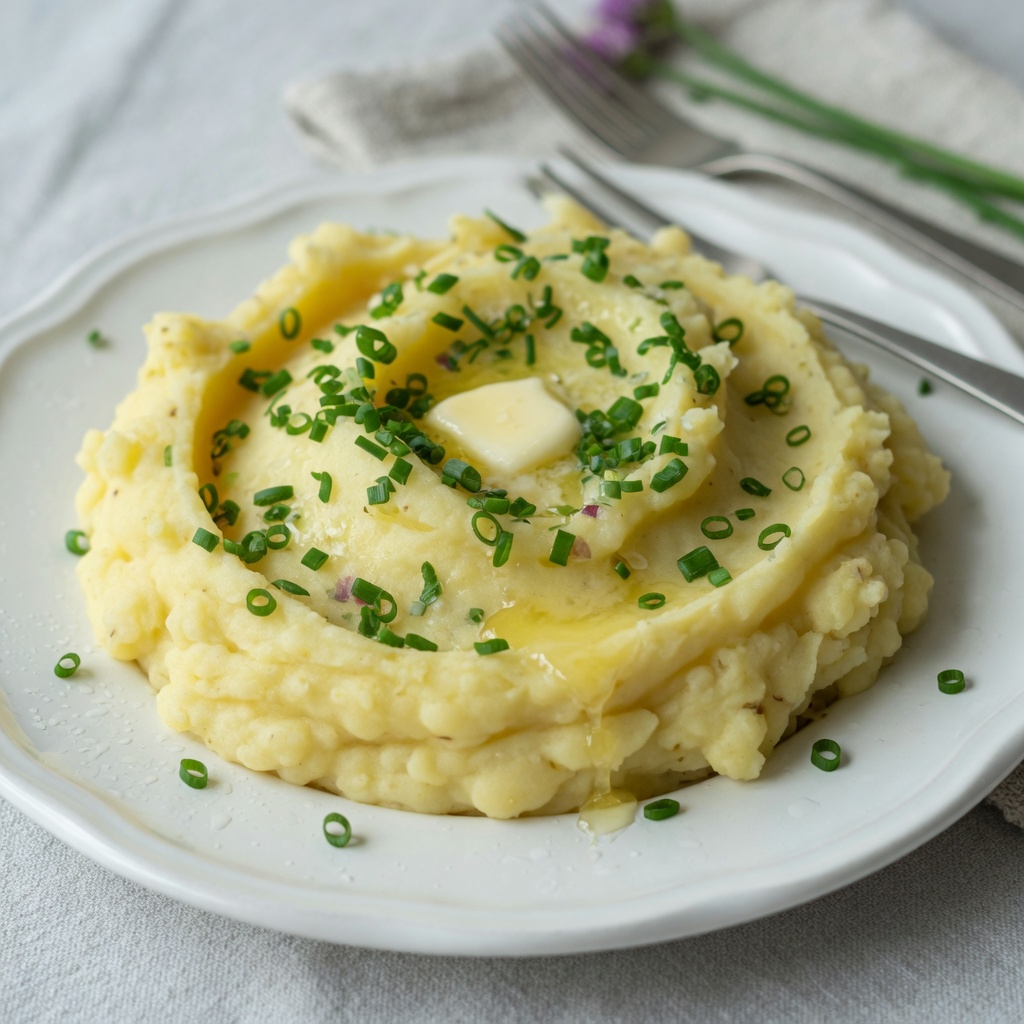 Chive Mashed Yukon Gold Potatoes