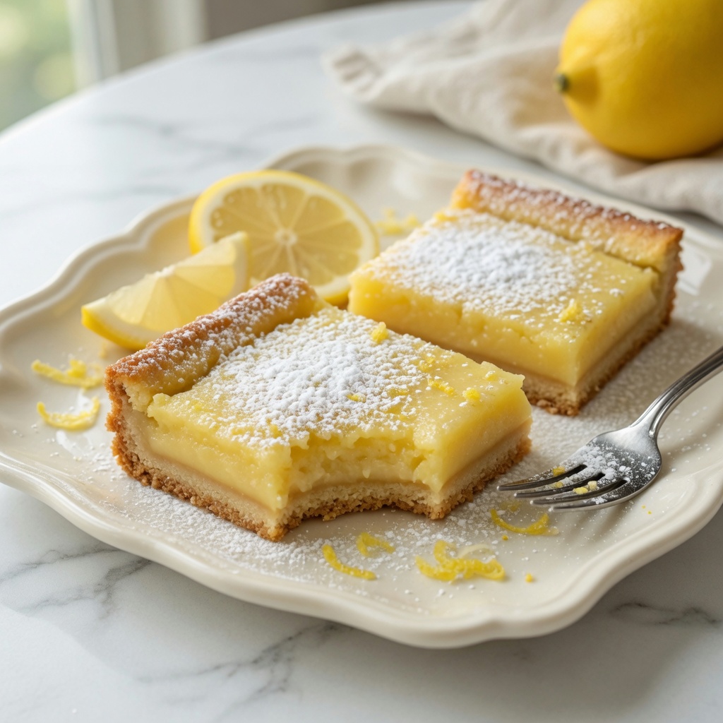 Classic Lemon Bars with Shortbread Crust