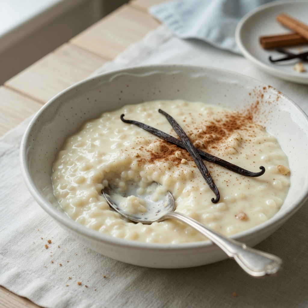 Creamy Stovetop Vanilla Rice Pudding