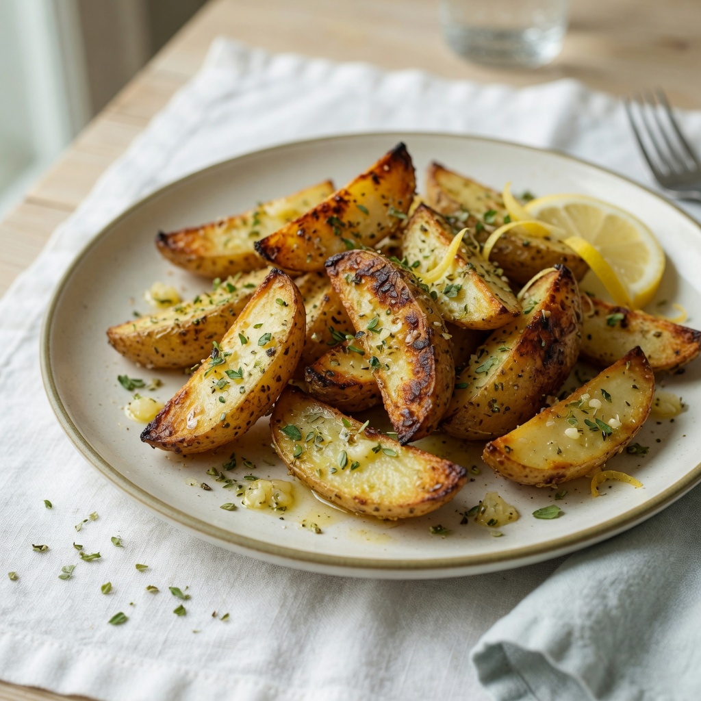 Crispy Lemon-Oregano Roasted Potatoes