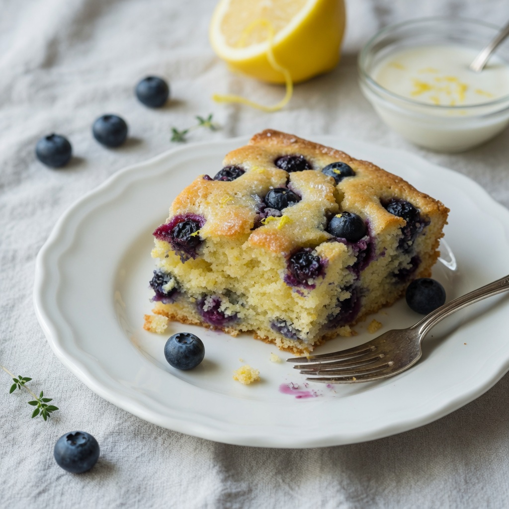 Easy Lemon Blueberry Yogurt Cake