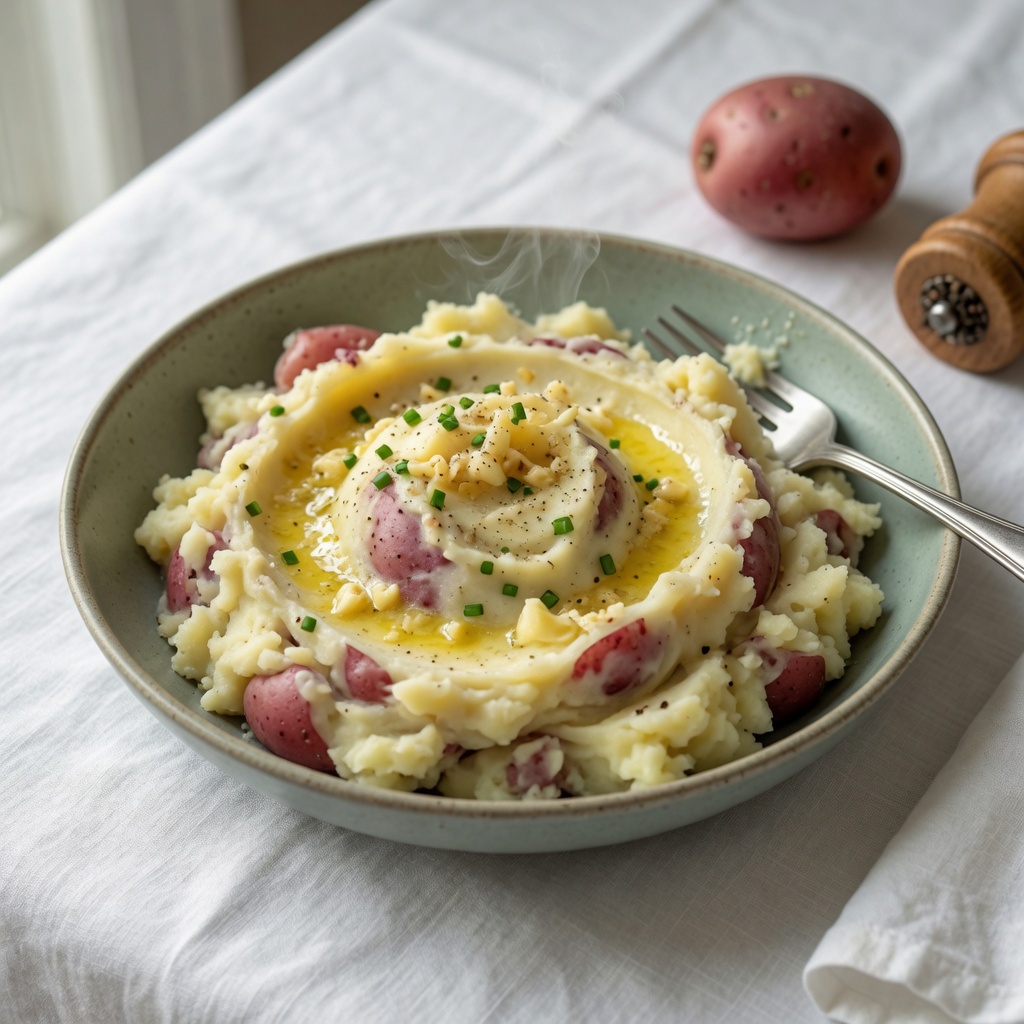Garlic Butter Creamy Red Potatoes