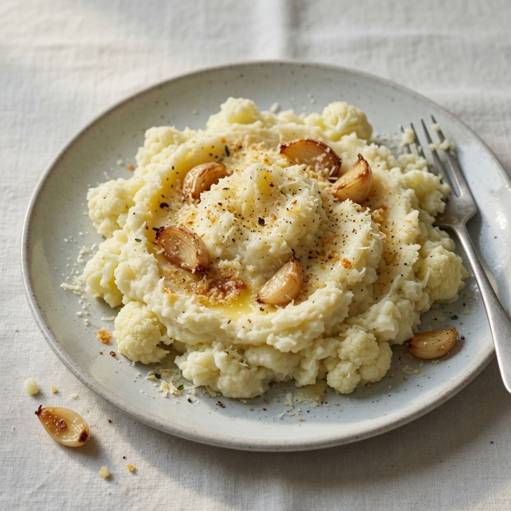 Garlic-Parmesan Cauliflower Mash