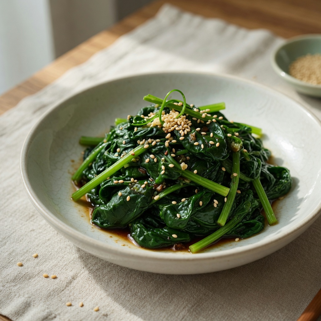 Garlic Sesame Spinach