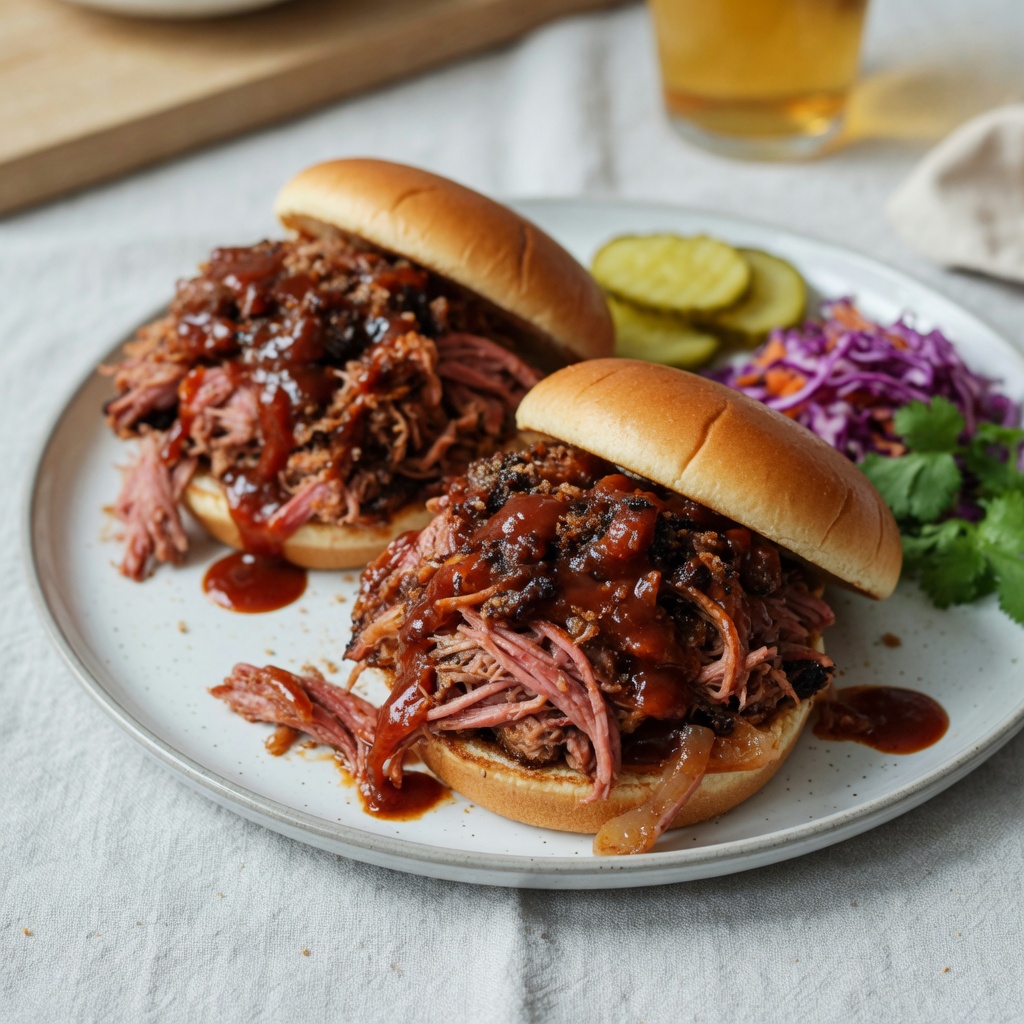 Instant Pot BBQ Pulled Pork Sandwiches