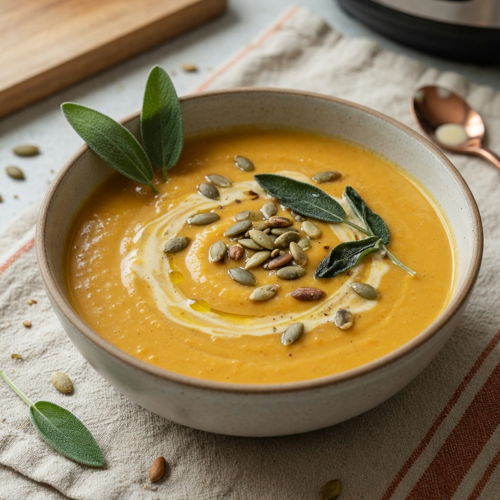 Instant Pot Butternut Squash Soup with Sage