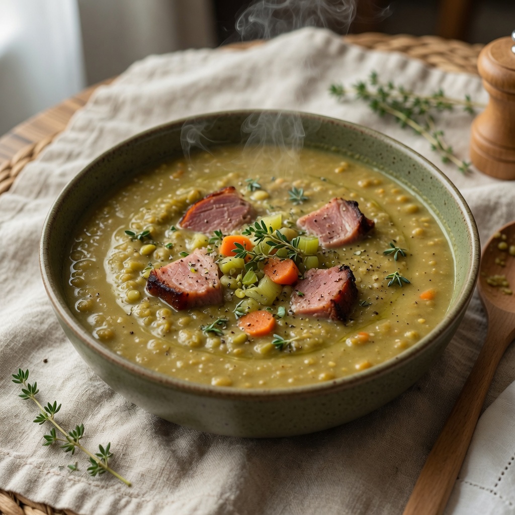 Instant Pot Split Pea Soup with Ham