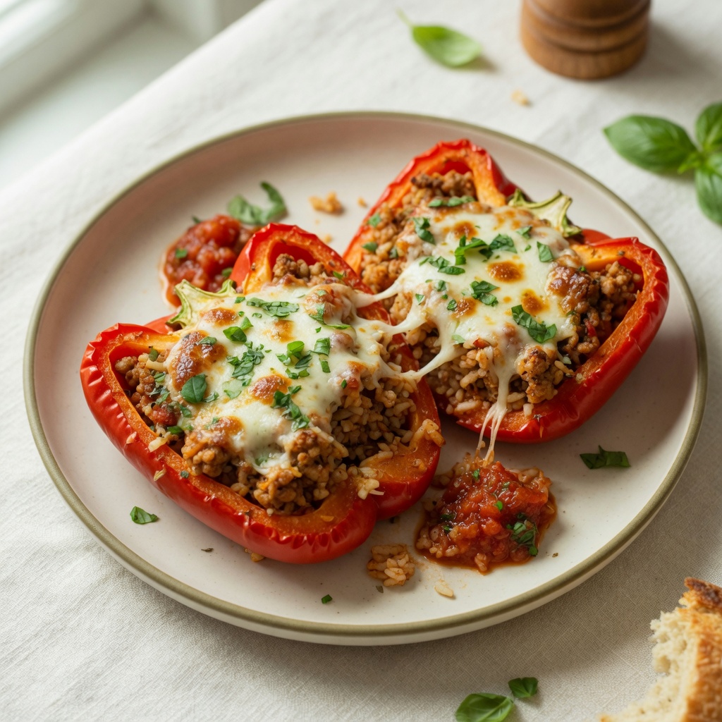 Italian Turkey and Rice Stuffed Peppers