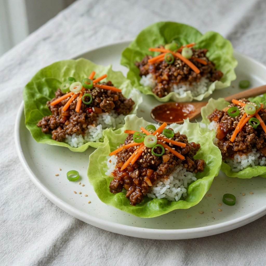 Korean-Style Beef Lettuce Wraps