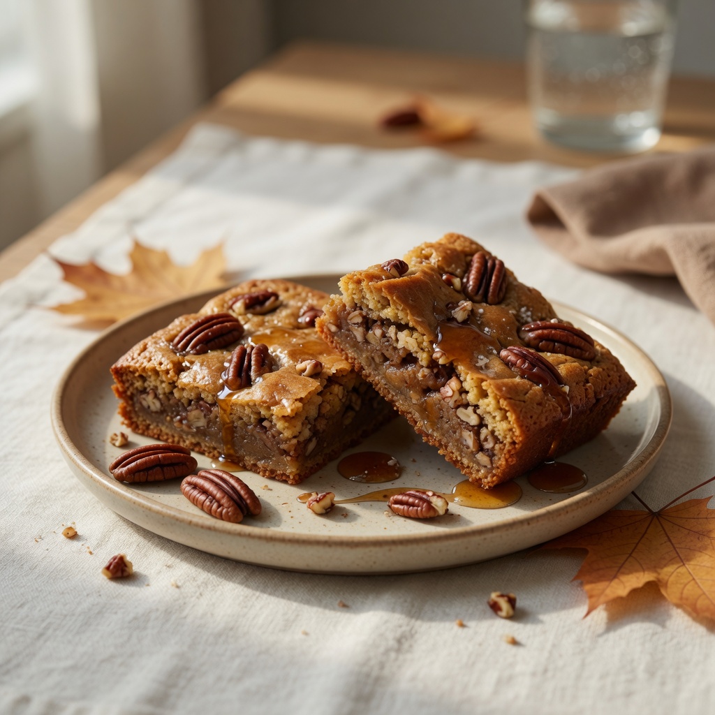 Maple Pecan Blondies