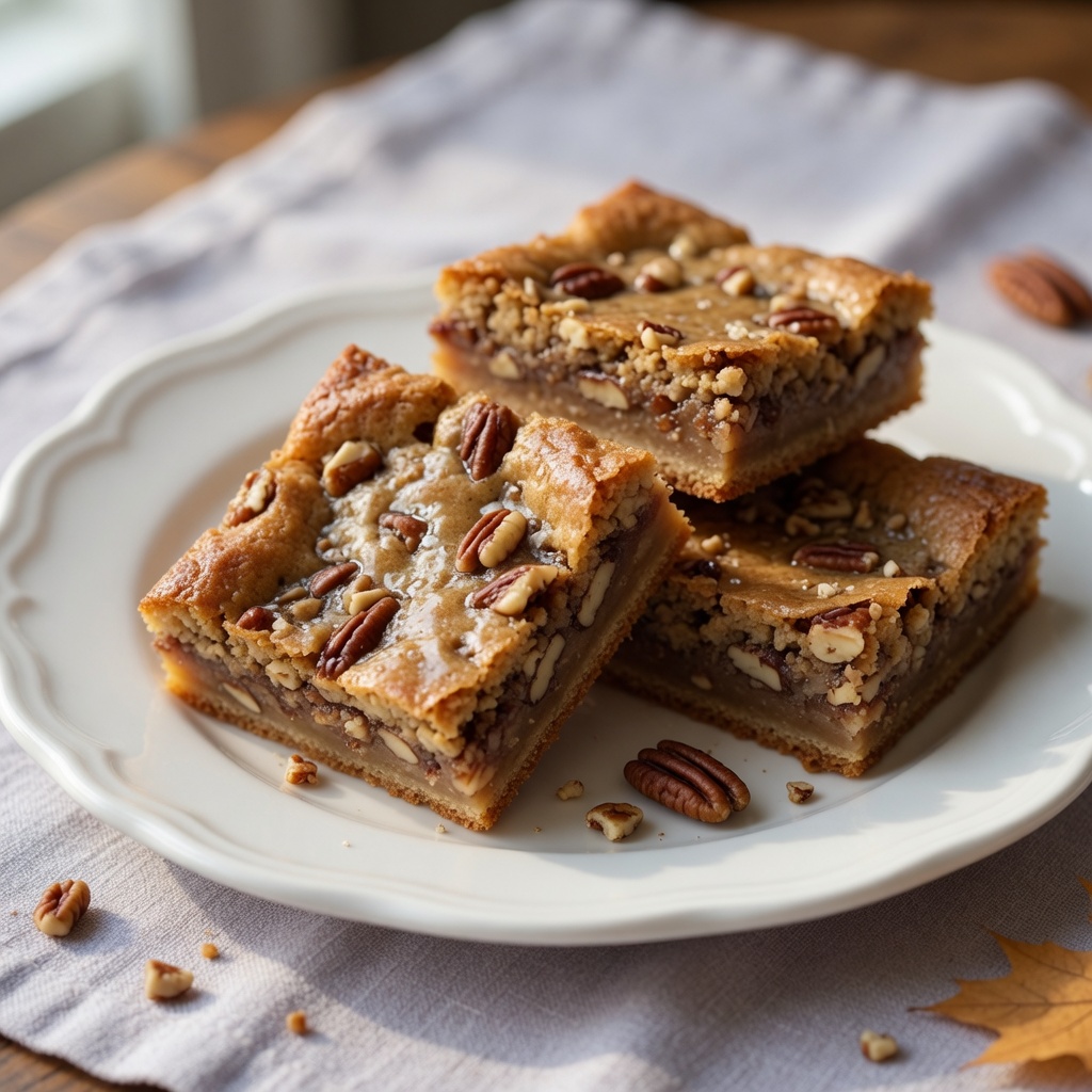 Maple Pecan Butter Squares