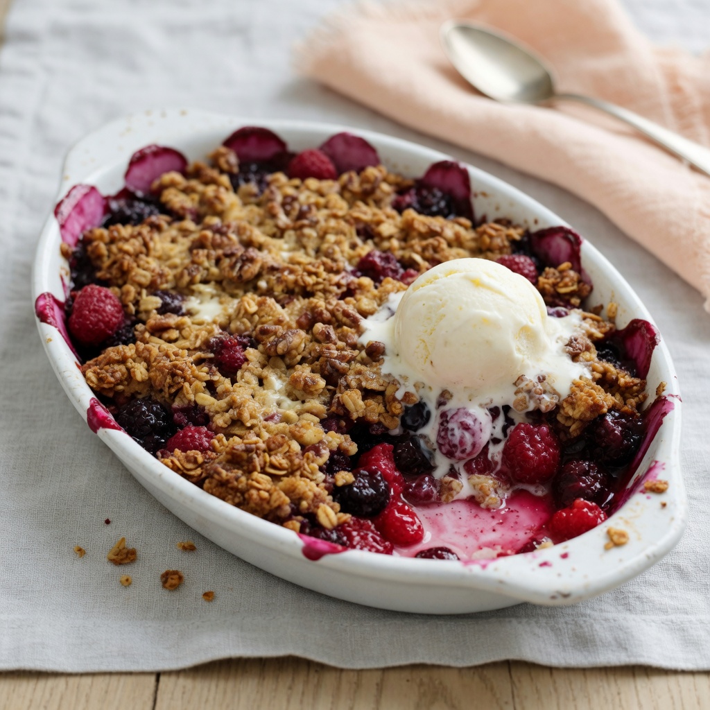 Mixed Berry Oat Crisp