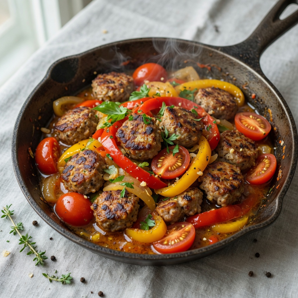 Italian Sausage & Peppers Skillet