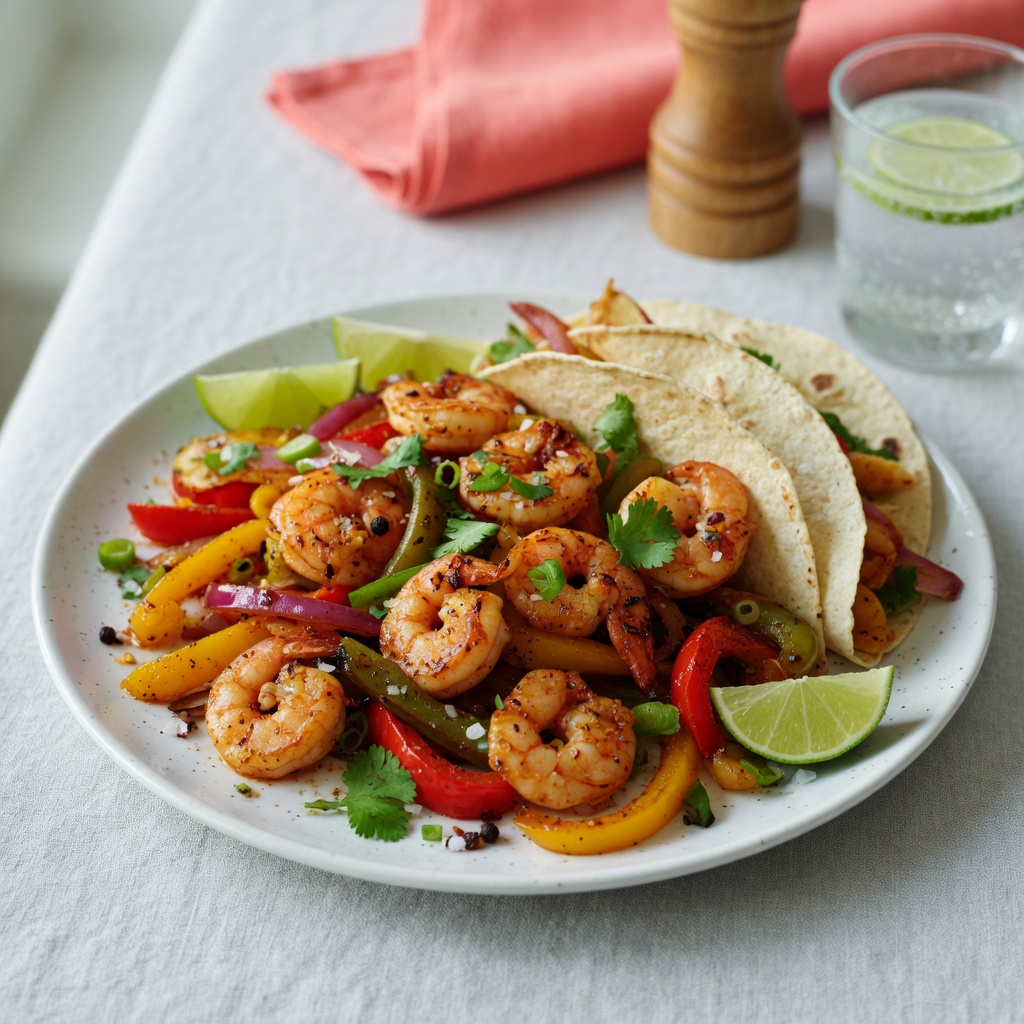 Sheet Pan Shrimp Fajita Feast