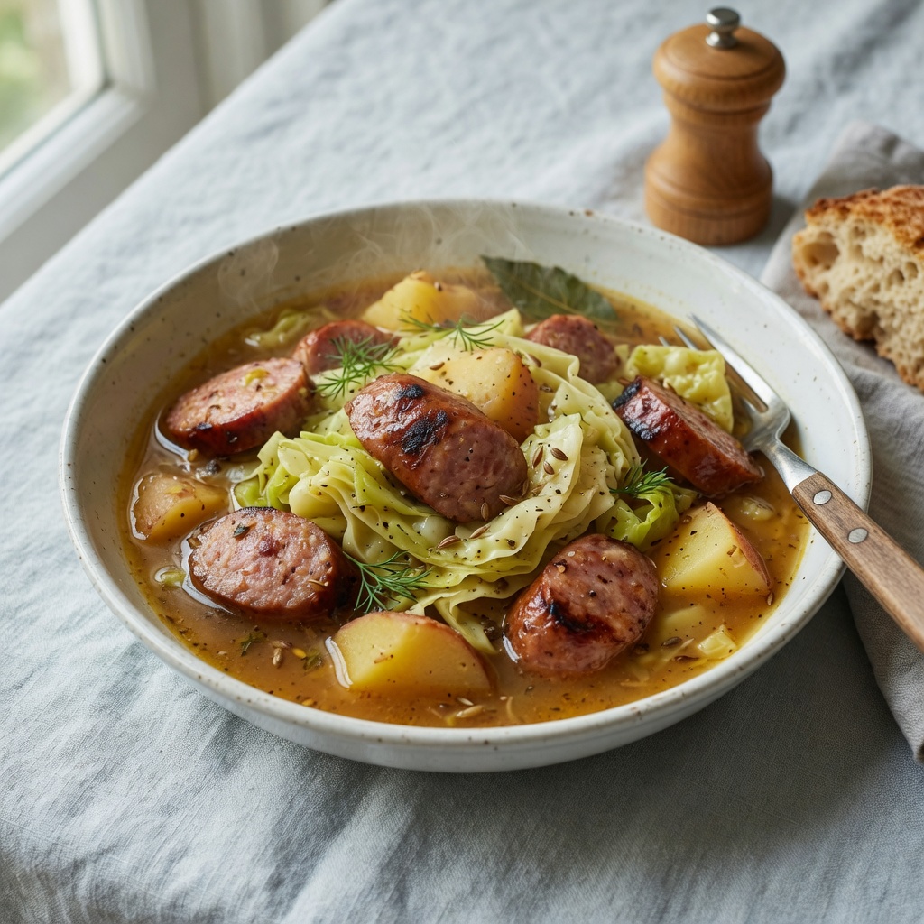 Smoked Sausage Cabbage Stew