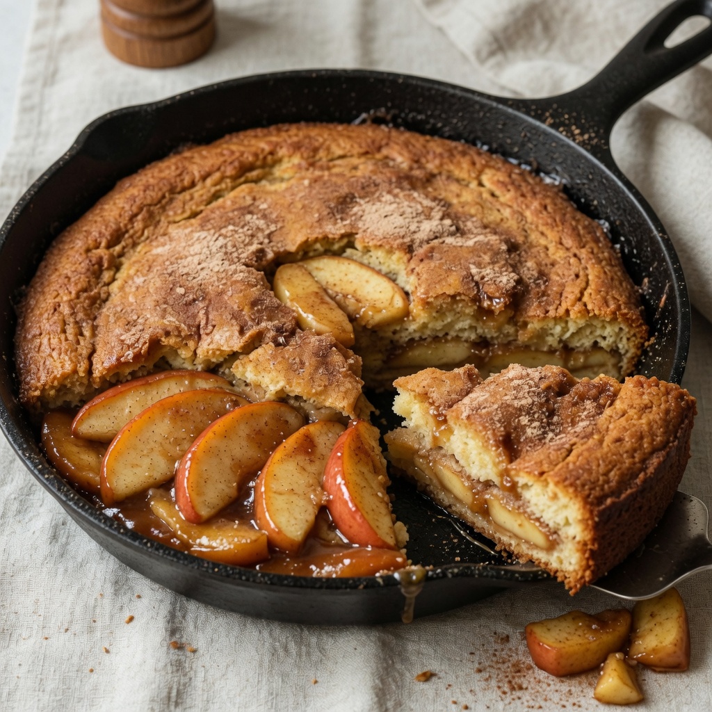 Spiced Apple Skillet Cake