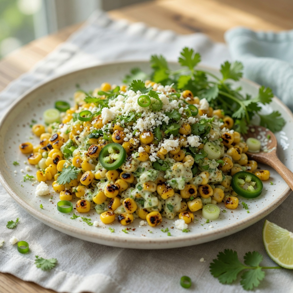 Street Corn Salad with Lime and Cotija