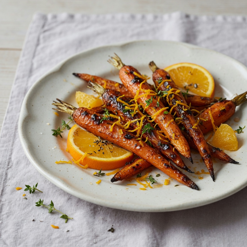 Thyme-Roasted Carrots with Orange