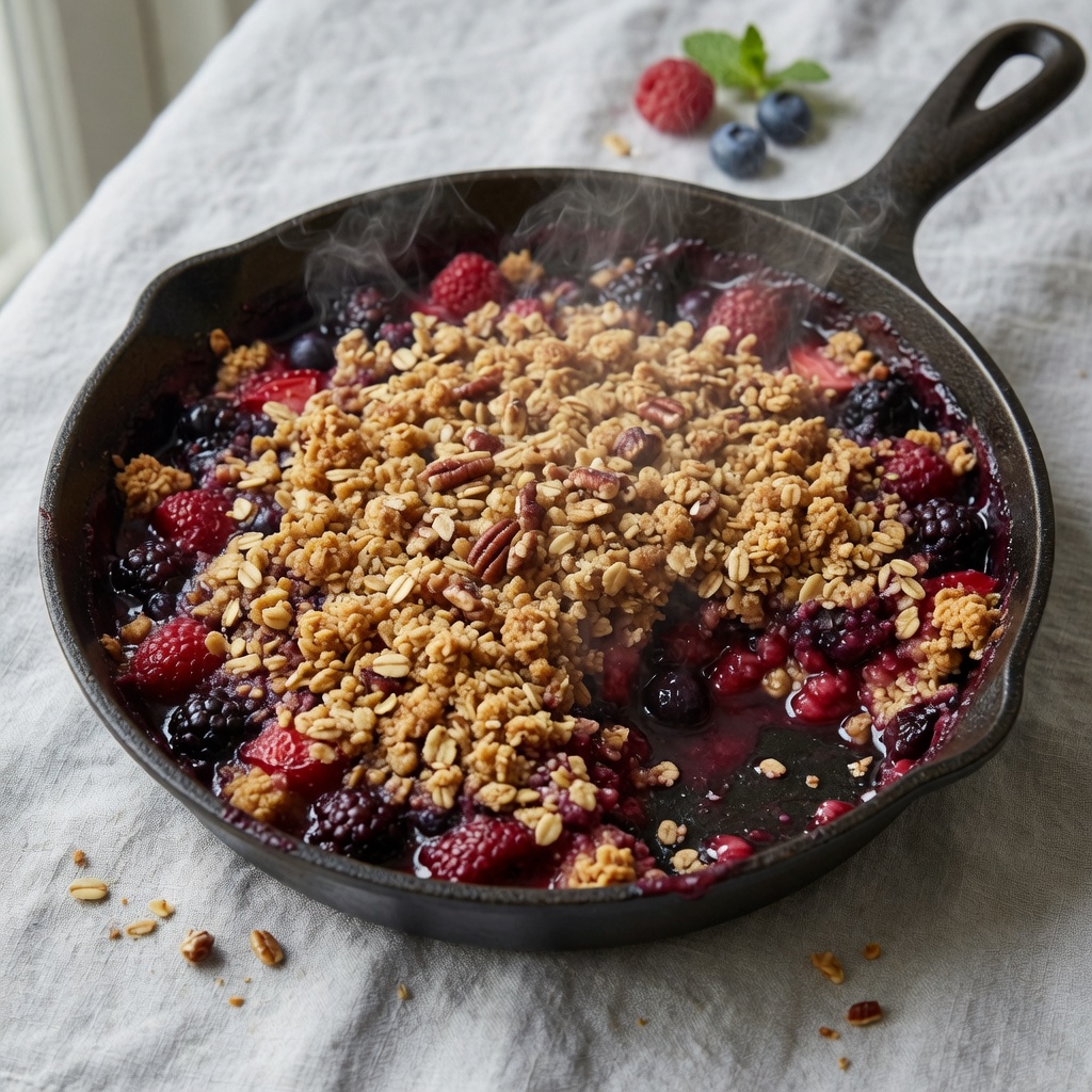 Weeknight Skillet Berry Crisp